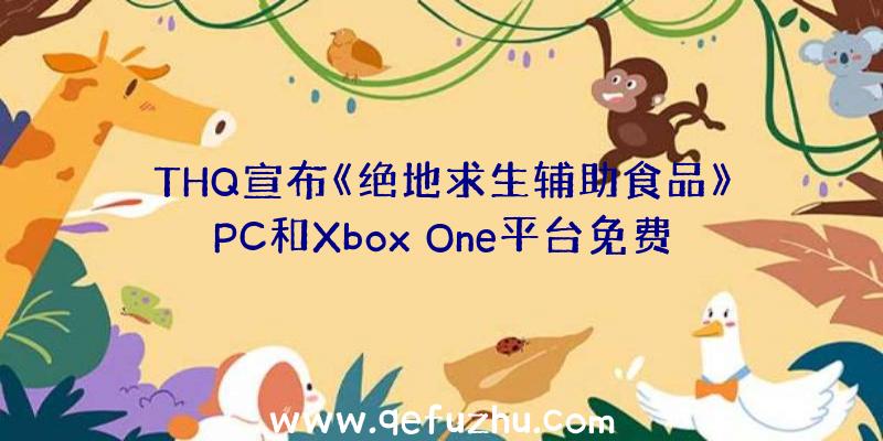 THQ宣布《绝地求生辅助食品》PC和Xbox